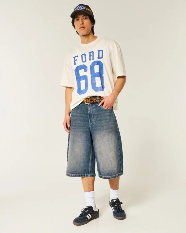 Medium Wash Denim Half Pants Medium Wash Denim Half Pants