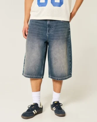 Medium Wash Denim Half Pants