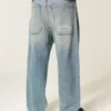 Medium Wash Hollywood Graphic Skater Baggy Jeans