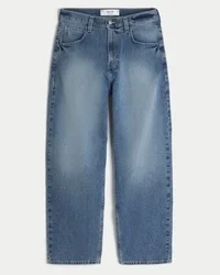 Medium Wash Skater Baggy Jeans