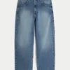Medium Wash Skater Baggy Jeans