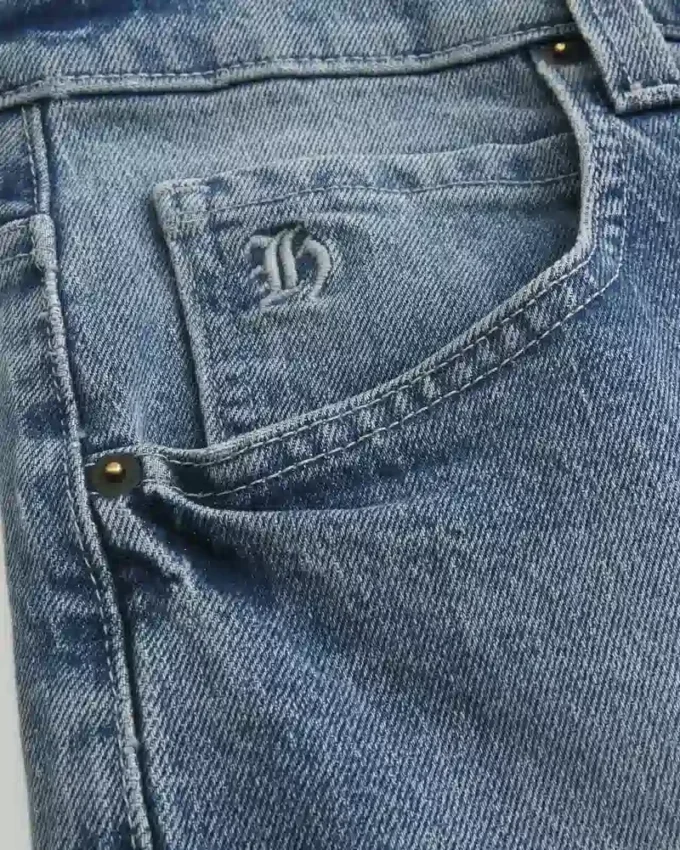 Medium Wash Skater Baggy Jeans