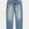 Medium Wash Skater Baggy Jeans