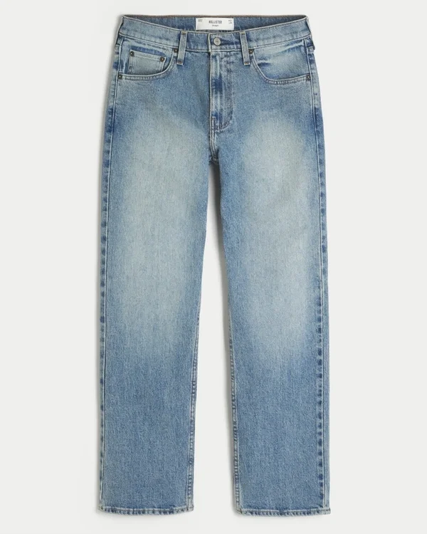 Medium Wash Straight Jeans Medium Wash Straight Jeans
