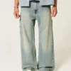 Medium Wash Super Baggy Painter Jeans Medium Wash Super Baggy Painter Jeans