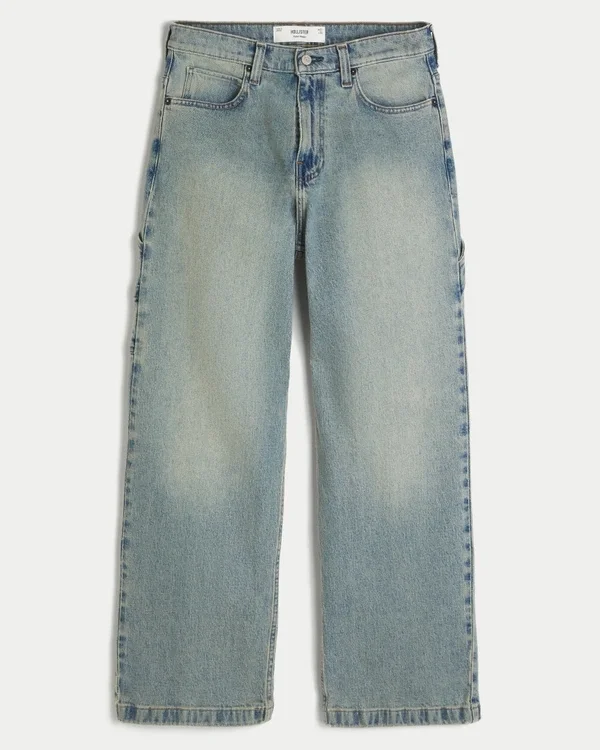 Medium Wash Super Baggy Painter Jeans Medium Wash Super Baggy Painter Jeans