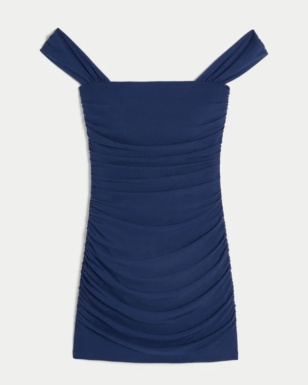 Mesh Off-the-Shoulder Bodycon Dress Mesh Off-the-Shoulder Bodycon Dress