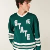 Michigan State University Spartans Graphic Hockey Jersey