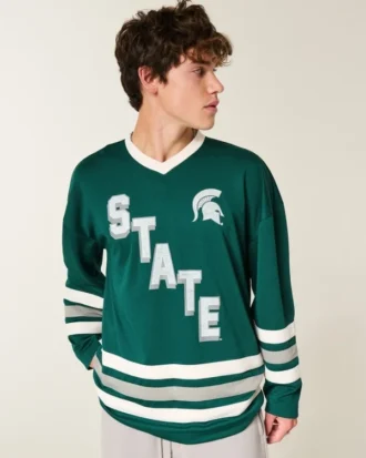 Michigan State University Spartans Graphic Hockey Jersey Michigan State University Spartans Graphic Hockey Jersey