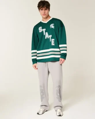 Michigan State University Spartans Graphic Hockey Jersey Michigan State University Spartans Graphic Hockey Jersey