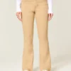 Mid-Rise Khaki Bootcut Jeans