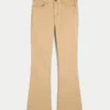 Mid-Rise Khaki Bootcut Jeans