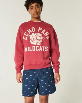 Mid-Thigh American Flag Pattern Pull-On Shorts