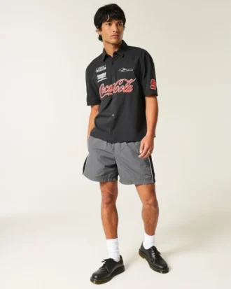 Mid-Thigh Baggy Soccer Shorts