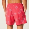 Mid-Thigh Embroidered Volley Swim Trunks