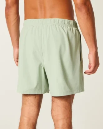 Mid-Thigh Embroidered Volley Swim Trunks