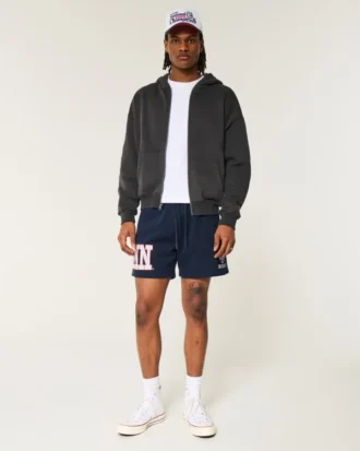 Mid-Thigh Fleece UConn Huskies Graphic Shorts
