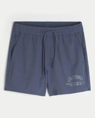 Mid-Thigh Graphic Active Shorts