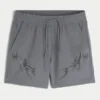 Mid-Thigh Graphic Active Shorts