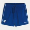 Mid-Thigh Knit Logo Soccer Shorts