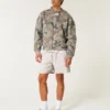 Mid-Thigh Linen-Blend Pull-On Shorts