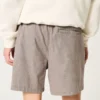 Mid-Thigh Linen-Blend Pull-On Shorts