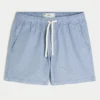 Mid-Thigh Linen-Blend Shorts