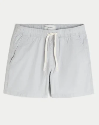 Mid-Thigh Linen-Blend Shorts