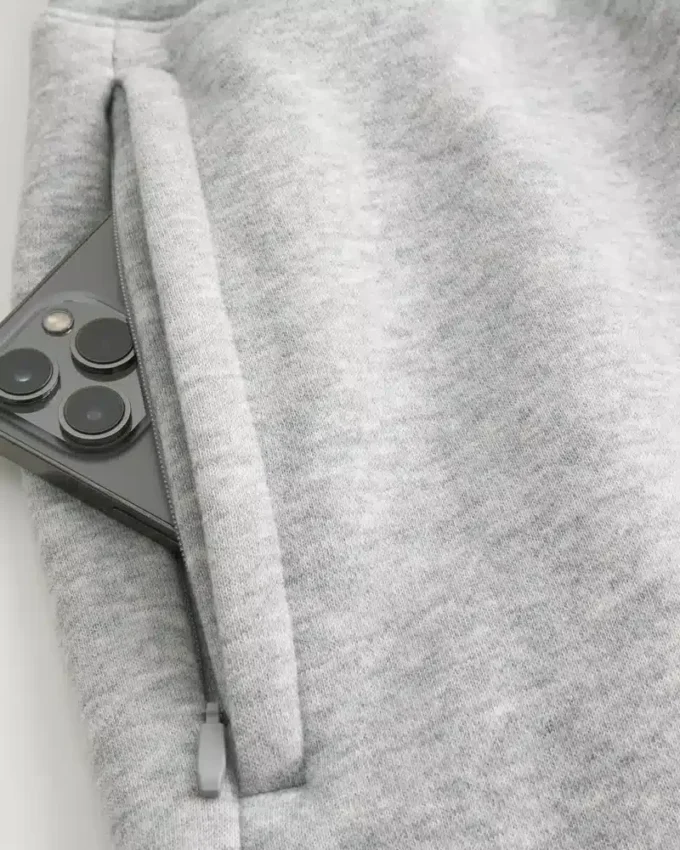 Mid-Thigh Loose Fleece Shorts