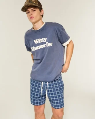 Mid-Thigh Seersucker Pull-On Shorts