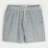 Mid-Thigh Seersucker Pull-On Shorts