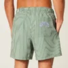 Mid-Thigh Seersucker Volley Swim Shorts
