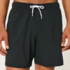 Mid-Thigh Seersucker Volley Swim Trunks