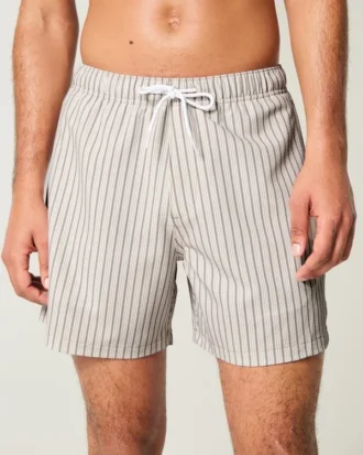 Mid-Thigh Seersucker Volley Swim Trunks Mid-Thigh Seersucker Volley Swim Trunks