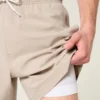 Mid-Thigh Seersucker Volley Swim Trunks