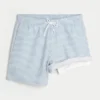 Mid-Thigh Seersucker Volley Swim Trunks