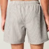 Mid-Thigh Seersucker Volley Swim Trunks