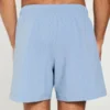 Mid-Thigh Seersucker Volley Swim Trunks