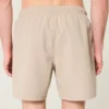 Mid-Thigh Seersucker Volley Swim Trunks
