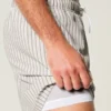 Mid-Thigh Seersucker Volley Swim Trunks