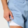 Mid-Thigh Seersucker Volley Swim Trunks