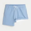 Mid-Thigh Seersucker Volley Swim Trunks