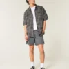 Mid-Thigh Twill Pull-On Shorts