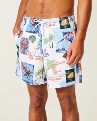 Mid-Thigh Volley Swim Trunks