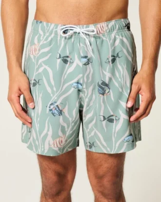 Mid-Thigh Volley Swim Trunks