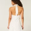 Open-Back Crepe Halter Dress Open-Back Crepe Halter Dress