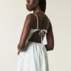 Open-Back Linen-Blend Skort Dress