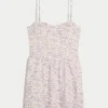 Open-Back Linen-Blend Skort Dress