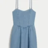 Open-Back Linen-Blend Skort Dress Open-Back Linen-Blend Skort Dress