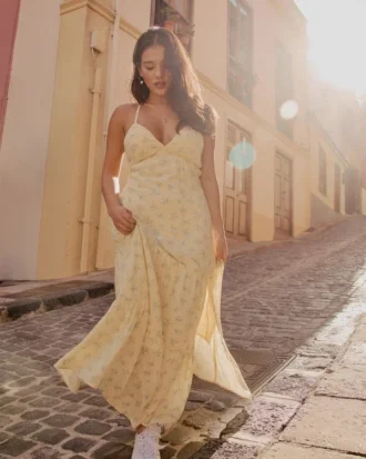 Open Back Maxi Dress